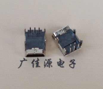 江苏Mini usb 5p接口,迷你B型母座,四脚DIP插板,连接器