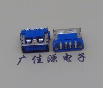 江苏AF短体10.0接口 蓝色胶芯 直边4pin端子SMT