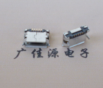 江苏Micro USB卷口 B型(无柱）插板脚间距6.4普通端子