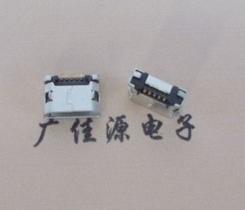 江苏MICRO USB接口 90度卧式母座 插板有柱直边