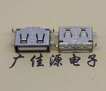 江苏USB母座 前贴后插 沉版1.1/1.9总长8.5mm大电流