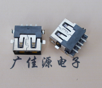 江苏 USB母座 贴片沉板3.5/4.9 直口/卷口铜壳/铁壳
