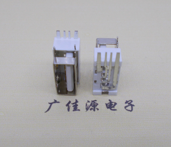 江苏USB侧立式短体10.0尺寸 侧插加宽脚5A大电流插座