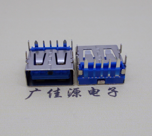 江苏 USB5安大电流母座 OPPO蓝色胶芯,快速充电接口