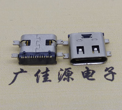 江苏type-c16p母座全贴带弹片连接器