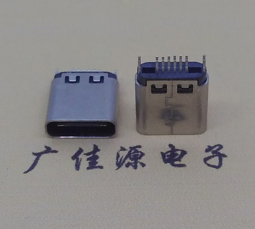 江苏type-c16p母座,夹板式type-c16p接口连接器