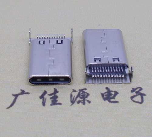 江苏铆合式type-c24p公头两脚插板针脚贴板