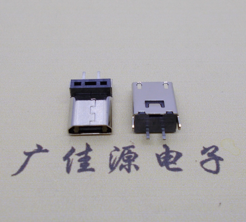 江苏micro 2p直插母座无卷边180度铆合式H=9.3、10.0、10.5、11.5mm