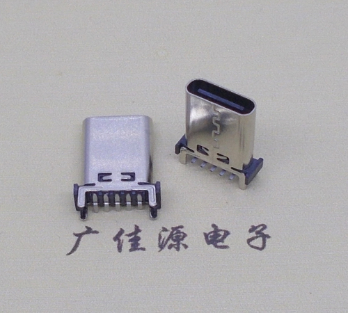 江苏type c10p母座直立式贴板H=13.10、13.70、15.0mm支持快充、数据传输