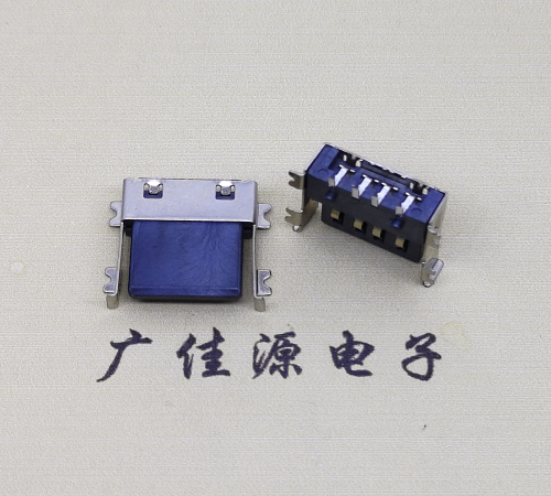江苏薄胶芯母座 USB2.0卧式贴板A母10.0短体尺寸